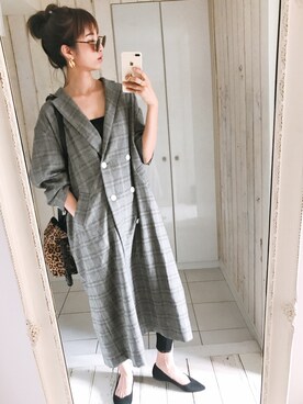 「イズカジ」｜出岡美咲(izu)さん（レディース・168cm）の秋コーディネート