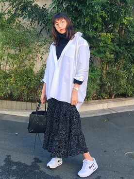 「イズカジ」｜出岡美咲(izu)さん（レディース・168cm）の春コーディネート