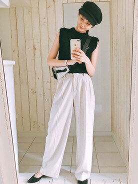 「イズカジ」｜出岡美咲(izu)さん（レディース・168cm）の春コーディネート