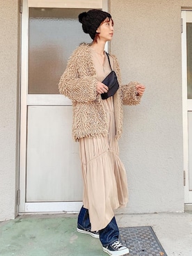 出岡美咲(izu)さん(レディース・168cm)の秋コーディネート