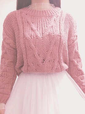 「ISOOK（アイスー）のアイテム（ニット/セーター）」を使った、anjuさん（レディース・158cm）の秋コーディネート