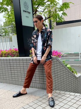 「アイテム（タンクトップ）」を使った、増田    敬介さん（メンズ・166cm）の春コーディネート