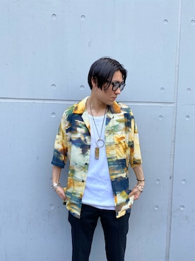 「アイテム（タンクトップ）」を使った、増田    敬介さん（メンズ・166cm）の夏コーディネート