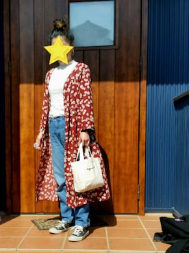 「Right-on（ライトオン）のアイテム（チュニック）」を使った、kochanさん（レディース・154cm）の春コーディネート
