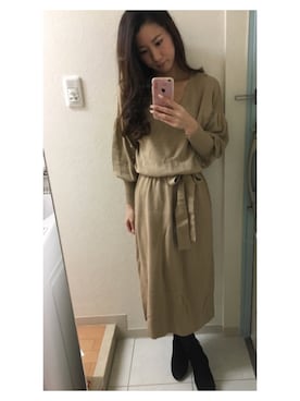 MARINEさん（レディース・156cm）の冬コーディネート