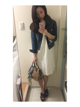「The Virgnia（ザ ヴァージニア）のアイテム（ファッション雑貨）」を使った、MARINEさん（レディース・156cm）の春コーディネート