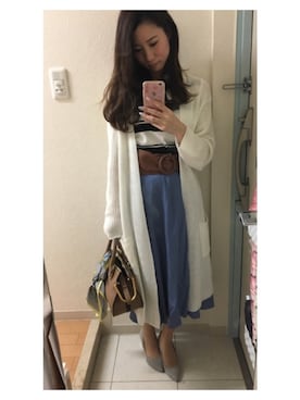 「The Virgnia（ザ ヴァージニア）のアイテム（ファッション雑貨）」を使った、MARINEさん（レディース・156cm）の春コーディネート