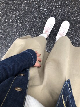 「SLOBE IENA（スローブイエナ）のアイテム（デニムジャケット）」を使った、marisukeさん（レディース・154cm）の秋コーディネート