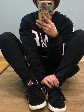「NUMERALS（ヌメラルズ）のアイテム（スウェット）」を使った、marisukeさん（レディース・154cm）の冬コーディネート