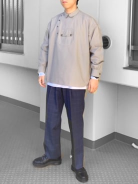 「YARD PLUS（ヤードプリュス）のアイテム（Tシャツ/カットソー）」を使った、オミさん（メンズ・169cm）の春コーディネート