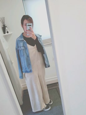 「earth（アース）のアイテム（ジャケット/アウター）」を使った、sykさん（レディース・156cm）の秋コーディネート