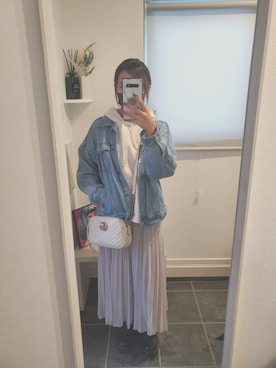 「earth（アース）のアイテム（ジャケット/アウター）」を使った、sykさん（レディース・156cm）の冬コーディネート