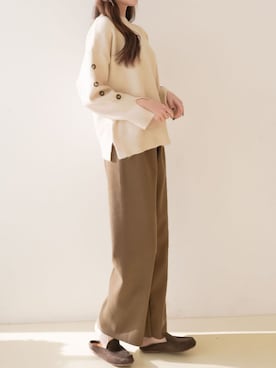 「韓国ファッション」｜me+emselectさん（レディース・163cm）の冬コーディネート