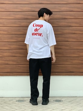 「All Blues（オールブルース）のアイテム」を使った、まひろさん（メンズ・174cm）の春コーディネート