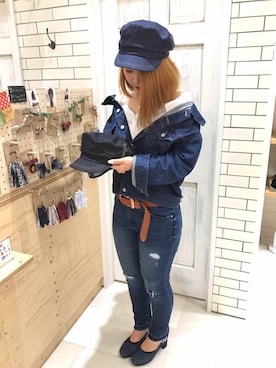「CECIL McBEE（セシルマクビー）のアイテム（ジャケット/アウター）」を使った、14+ ピオレ姫路店 スタッフさん（レディース・160cm）の秋コーディネート