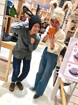 「FIL DE FER（フィルデフェール）のアイテム」を使った、14+ ピオレ姫路店 スタッフさん（レディース・160cm）の秋コーディネート