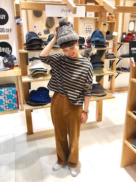 「JACK PURCELL（ジャックパーセル）のアイテム」を使った、14+ ピオレ姫路店 スタッフさん（レディース・160cm）の冬コーディネート