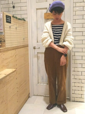 「FIL DE FER（フィルデフェール）のアイテム」を使った、14+ ピオレ姫路店 スタッフさん（レディース・160cm）の秋コーディネート