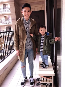 「ESPRIT（エスプリ）のアイテム（ジャケット/アウター）」を使った、Chang Kengさん（メンズ・176cm）の秋コーディネート