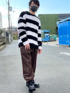 「ボーター」｜としきさん（メンズ・168cm）の冬コーディネート