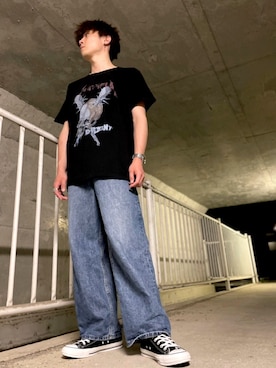 「チャックテイラー」｜「アイテム（腕時計）」を使った、としきさん（メンズ・168cm）の夏コーディネート