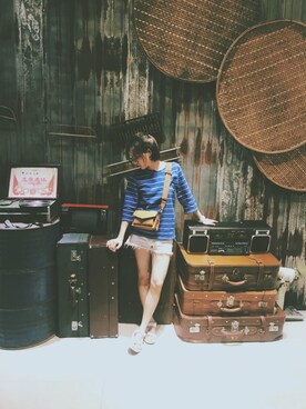 你说我笑的时候好丑さん（レディース・165cm）の夏コーディネート