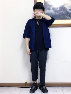 「oqLiq（オークリック）のアイテム（デニムジャケット）」を使った、Gorbinzsheさん（メンズ・170cm）の春コーディネート