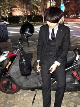 「SET UP」｜「アイテム（セットアップ）」を使った、Gorbinzsheさん（メンズ・170cm）の秋コーディネート