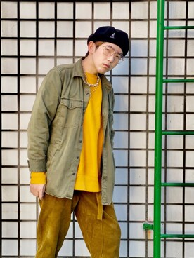 「工装」｜Gorbinzsheさん（メンズ・171cm）の冬コーディネート