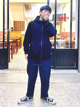 「PULL&BEAR（プルアンドベア）のアイテム（ジャケット/アウター）」を使った、Gorbinzsheさん（メンズ・171cm）の冬コーディネート