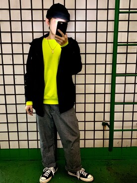 「PULL&BEAR（プルアンドベア）のアイテム（ジャケット/アウター）」を使った、Gorbinzsheさん（メンズ・171cm）の冬コーディネート