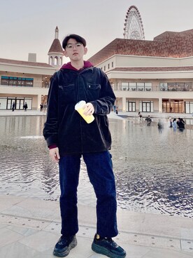 「H:CONNECT（エイチコネクト）のアイテム（トップス）」を使った、Gorbinzsheさん（メンズ・171cm）の冬コーディネート