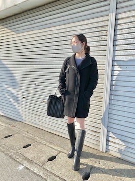 「POLO RALPH LAUREN（ポロ ラルフ ローレン）のアイテム（その他アウター）」を使った、きゃんこさん（レディース・157cm）の冬コーディネート