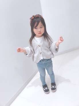 「アイテム（カチューシャ）」を使った、uta   さん（キッズ・100cm）の春コーディネート