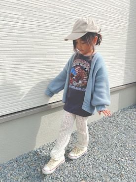 「MOUSSY（マウジー）のアイテム」を使った、uta   さん（キッズ・100cm）の春コーディネート
