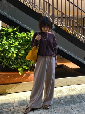 遠藤　裕子さん（レディース・155cm）の秋コーディネート