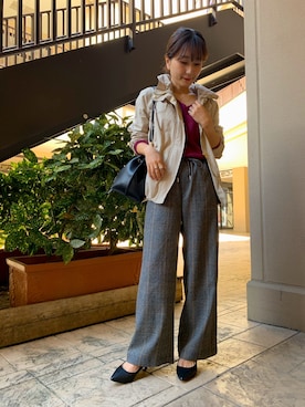 遠藤　裕子さん（レディース・155cm）の秋コーディネート