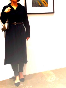 「シルバー」｜「アイテム（ハンチング/ベレー帽）」を使った、7seaさん（レディース・164cm）の秋コーディネート