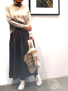 「AMERICAN HOLIC」｜7seaさん（レディース・164cm）の冬コーディネート