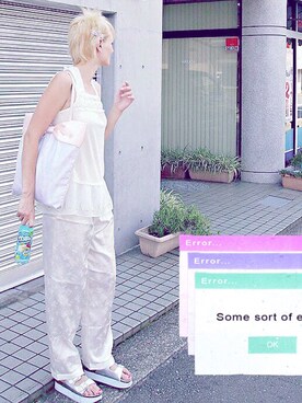 「axes femme（アクシーズファム）のアイテム（キャミソール）」を使った、snackpackdinosaurさん（レディース・170cm）の秋コーディネート