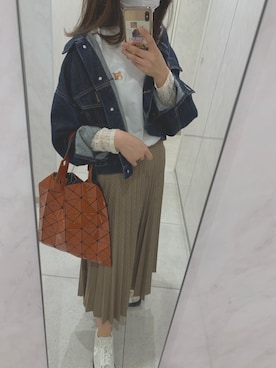 「BAO BAO ISSEY MIYAKE」｜ゆっこさん（レディース・161cm・20代）の春コーディネート
