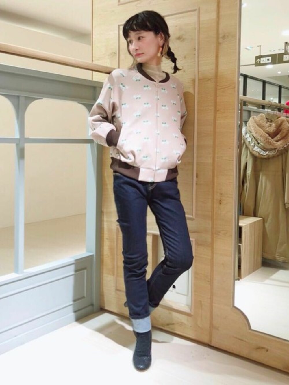 franche lippee　ノーティキャット　ブルゾン　ジャンパー　ネコ franche lippee ノーティキャット ブルゾン ジャンパー ネコ