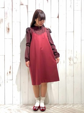 「DANS SON POCHE（ダンソンポッシュ）のアイテム」を使った、franche lippeeさん（レディース・156cm）の冬コーディネート