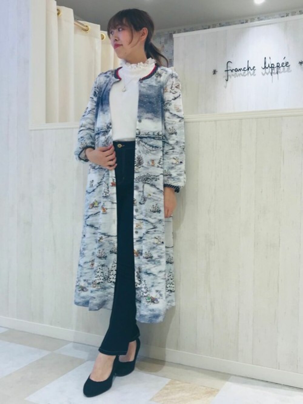 ふゆやすみ丈長スカート／フランシュリッペ（franche lippee