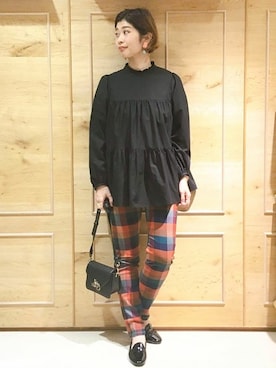 「DANS SON POCHE（ダンソンポッシュ）のアイテム」を使った、franche lippeeさん（レディース・165cm）の冬コーディネート