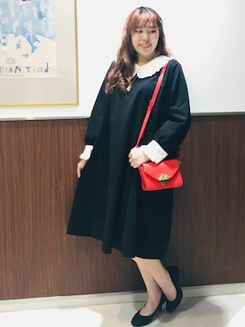 「DANS SON POCHE（ダンソンポッシュ）のアイテム」を使った、franche lippeeさん（レディース・166cm）の冬コーディネート