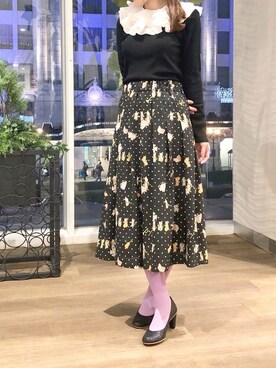 「DANS SON POCHE（ダンソンポッシュ）のアイテム」を使った、franche lippeeさん（レディース・160cm）の冬コーディネート