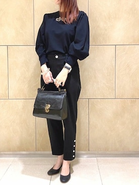 「DANS SON POCHE（ダンソンポッシュ）のアイテム」を使った、franche lippeeさん（レディース・161cm）の冬コーディネート