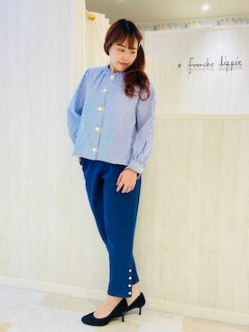 「DANS SON POCHE（ダンソンポッシュ）のアイテム」を使った、franche lippeeさん（レディース・166cm）の冬コーディネート