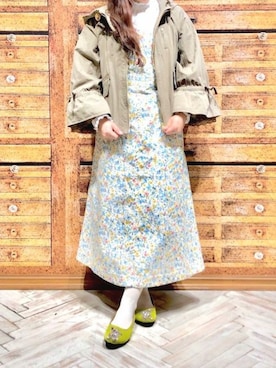 「アーミー」｜「アイテム（ブルゾン）」を使った、franche lippeeさん（レディース・153cm）の冬コーディネート